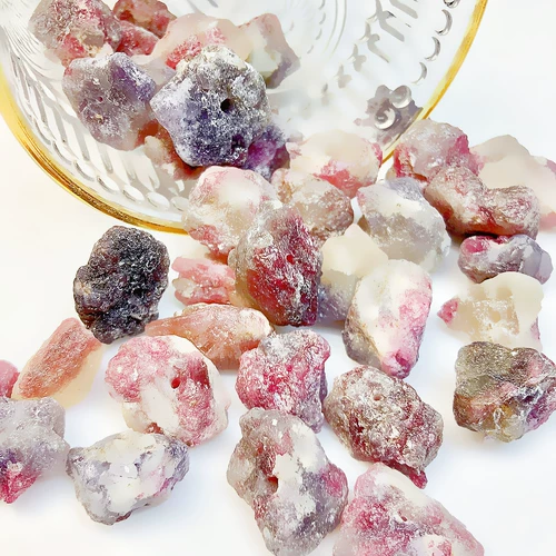 Розово-фиолетовая натуральная природная руда с аметистом, браслет из натурального камня, ожерелье, бусины