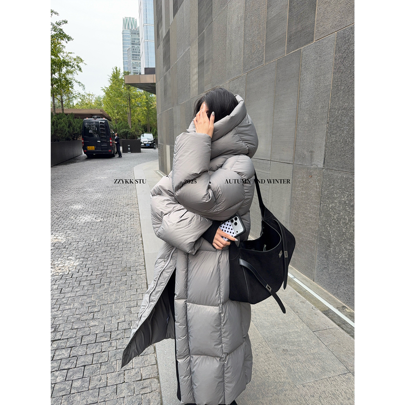 Zzykk New Color One-Piece Winter down Jacket 0.5kg New National Standard 90 White Duck down for Women