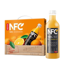 农夫山泉官方旗舰店 常温果汁100%NFC橙汁 900mlx4瓶