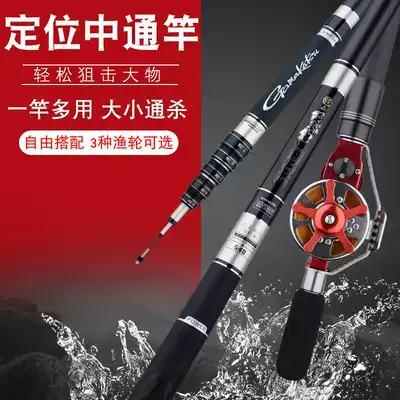 Gamma carp 5 positioning through rod inside the line fishing rod Ultra-light and super hard 28 rod wheel one-piece long section table fishing rod