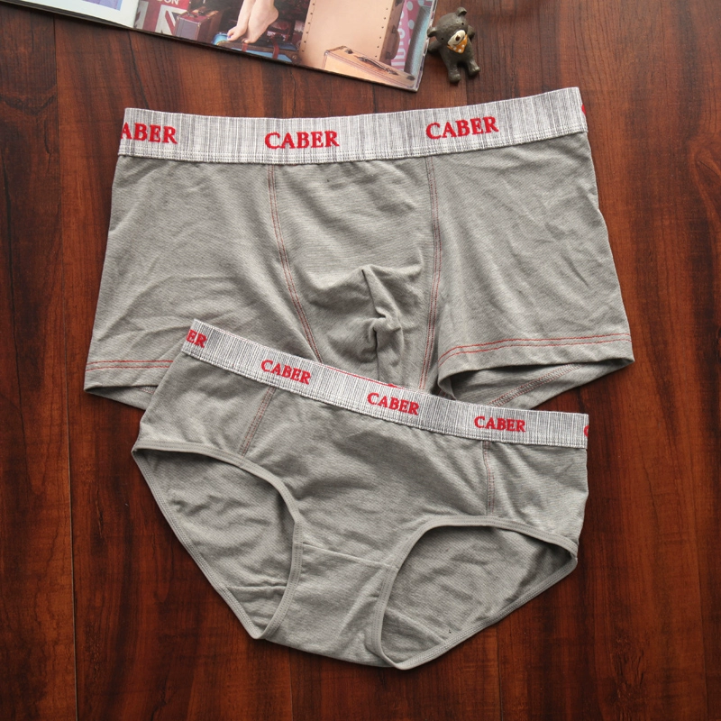 Caber Cabaret vài đồ lót modal cotton màu rắn nam boxer nữ tam giác eo 5877 3877 quần chip đôi