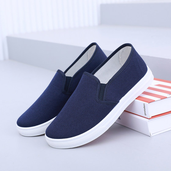 Small white shoes women's Korean version all-match comfortable nurse shoes lightweight non-slip casual beauty canvas shoes slip-on loafers