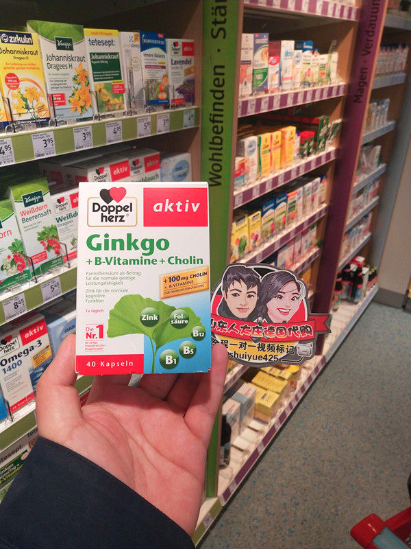 Large Zhuang Germany Doppelherz Doppelherz Doppel Ginkgo Leaf Essence of Ginkgo Biloba Capsules 40 Grains 111-month Due