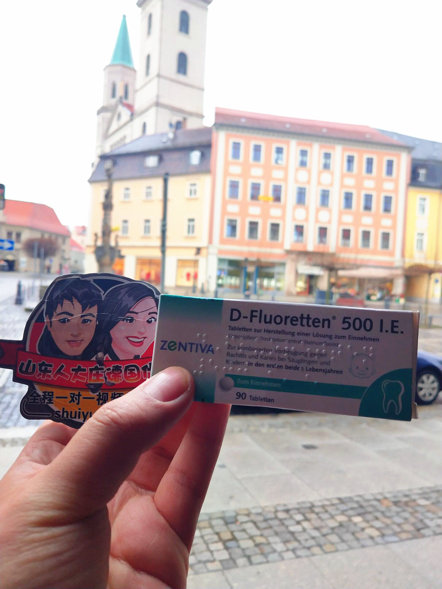 German D-Fluoreten VD500 Vitamin D March amounts of fluorine 0-2-year-old 90 tablets with stock