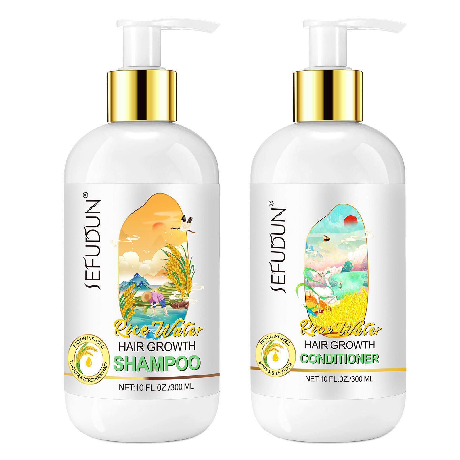 товар из китая rice water shampoo conditioner hair growth shampoo condition