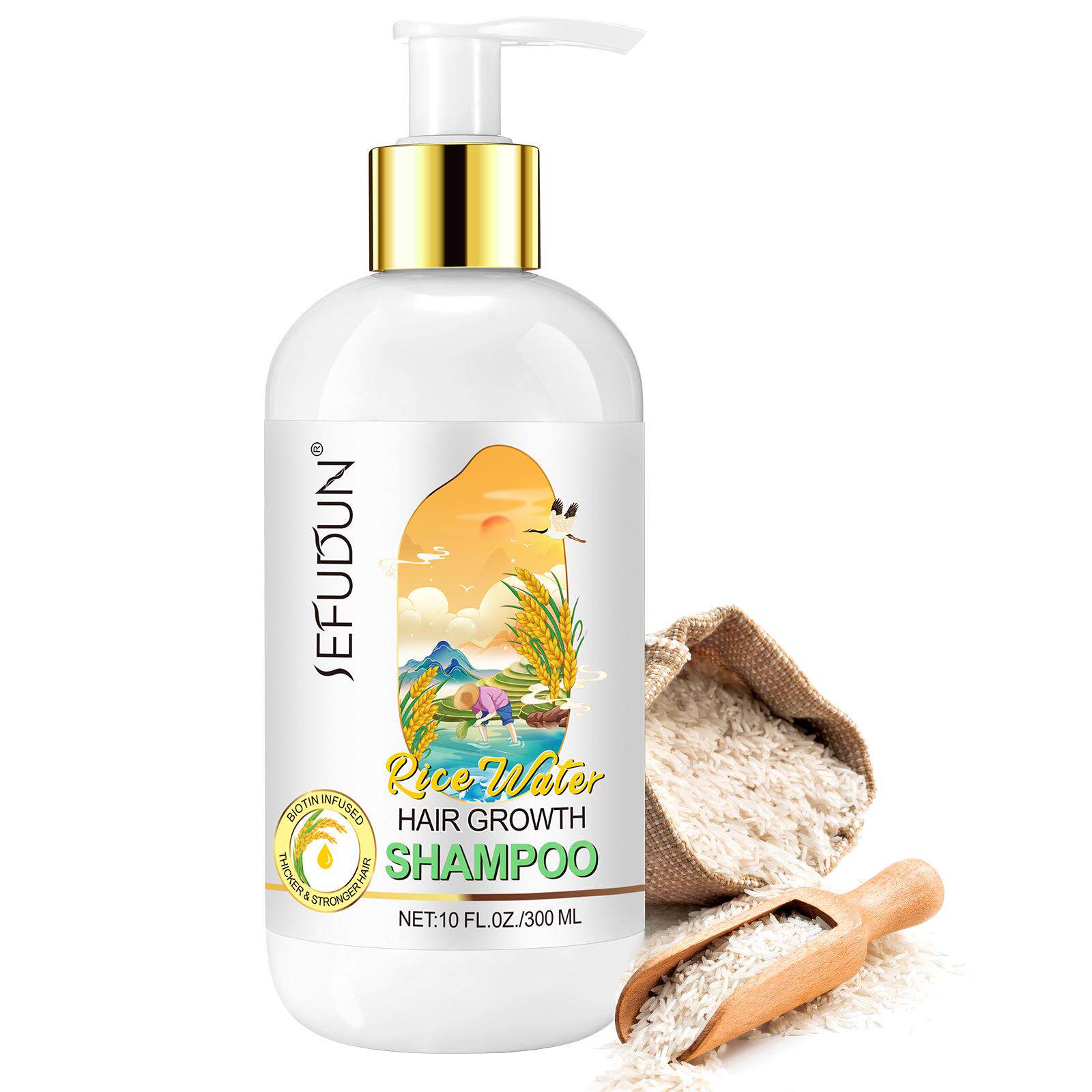товар из китая rice water shampoo conditioner hair growth shampoo condition