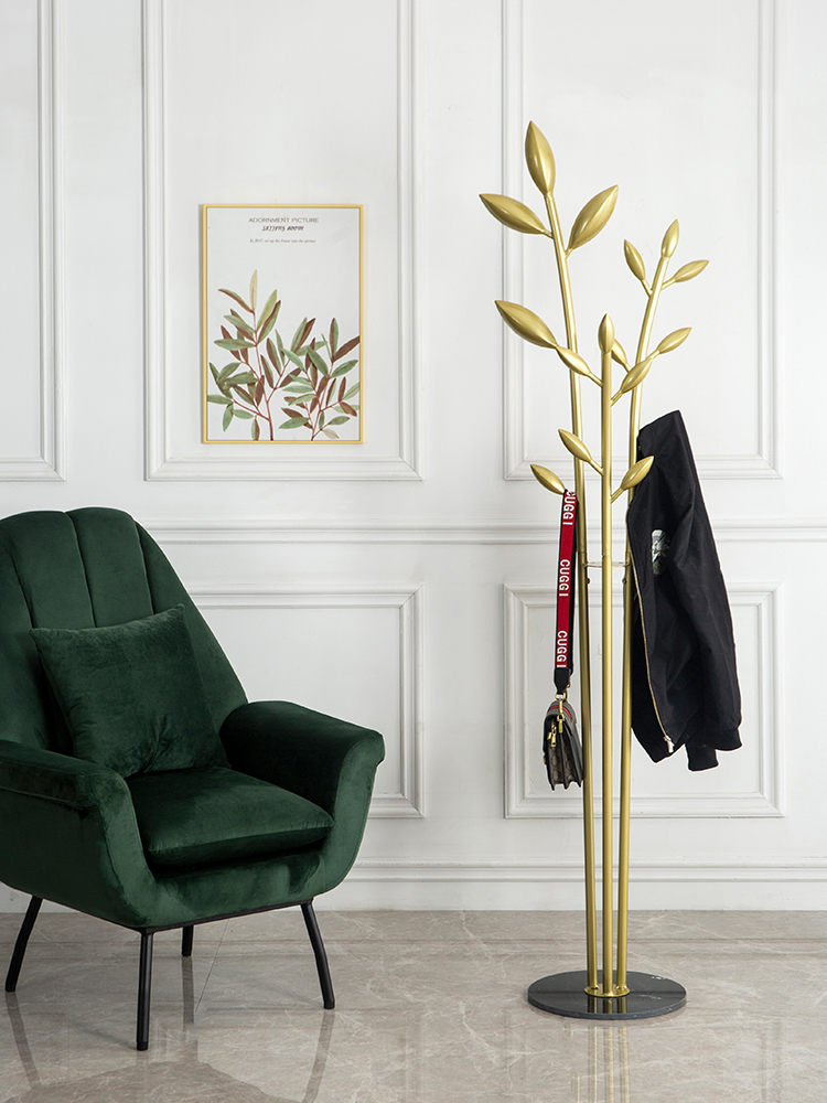 Nordic Marble Metal Minimalist Hood Hood Bedroom Home Creative Light Lavish Fashion Plus Coarse Floor Hanger