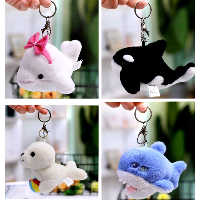 Zhuhai Chimelong Souvenirs Shark Manta Ray Dolphin Orca Sea Lion Pendant Keychain Haichang Ocean Park
