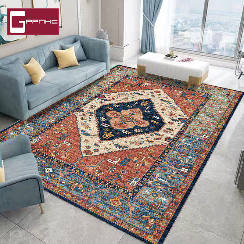 Carpet Nordic Living Room Bedroom Sofa Tea Table Blanket National Wind American Countryside Morocco Retro Imitation Cashmere Mat