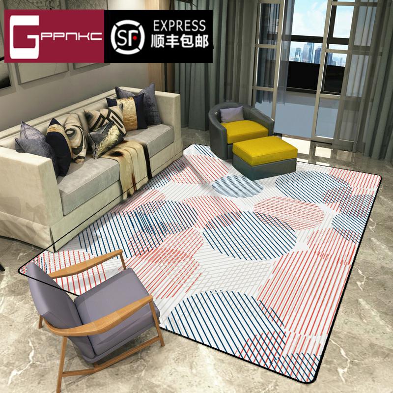 High-end Brands Nordic Modern Minimalist Lines Case LIVING ROOM SOFA RUG LINDEN WIND BEDROOM BEDSIDE BLANKET TEA TABLE