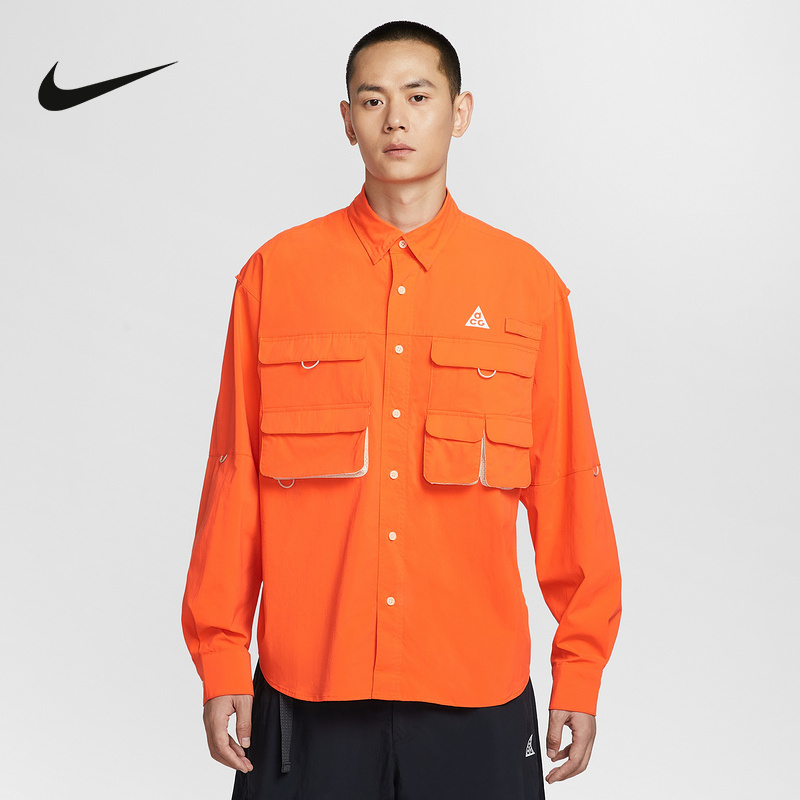 Nike Official Sports 2025 Autumn Men's Long-Sleeved Shirt Hj2466-819 Nike Official Sports 2025 Autumn Men's Long-Sleeved Shirt Hj2466-819