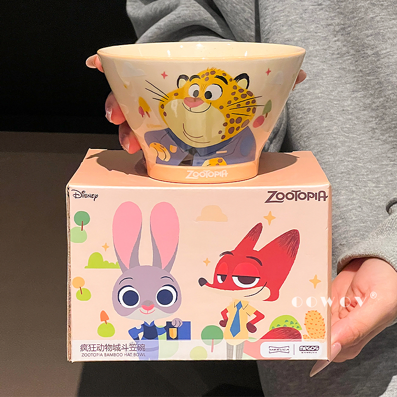 Zootopia Ceramic Bowl Birthday Gift for Girls Personal Use 2026 New High-Value Tableware