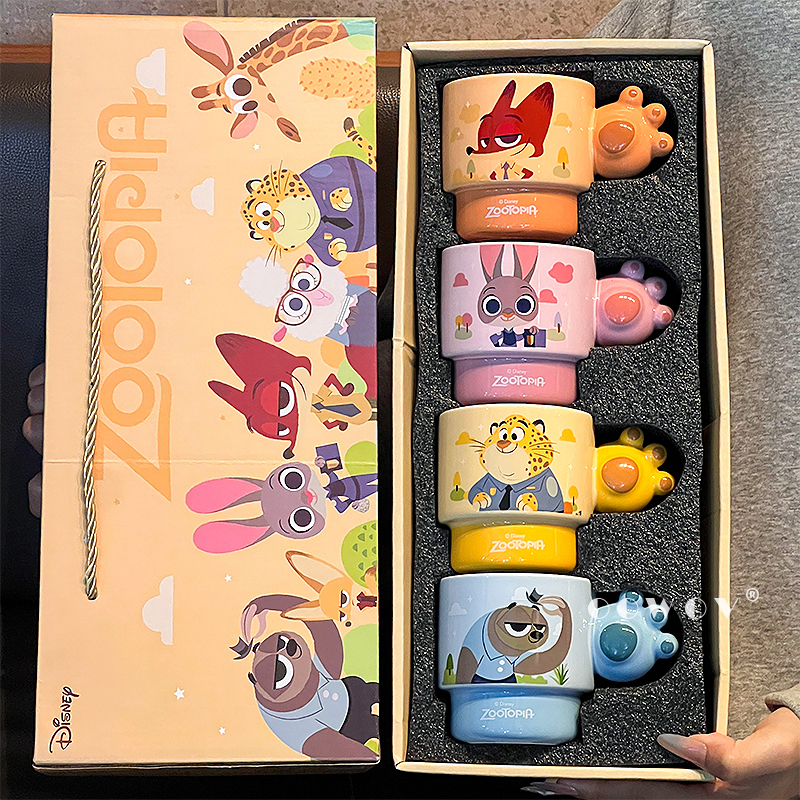 Zootopia Ceramic Mug Set Holiday Wedding Birthday Housewarming Souvenir Gift Box Zootopia Ceramic Mug Set Holiday Wedding Birthday Housewarming Souvenir Gift Box