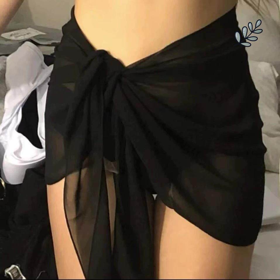 Swimsuit shelter veil swimsuit outfitted hooded sweatshirt capable of launching bikini shielded skirt seaside photo-prop apron superfairy-Taobao