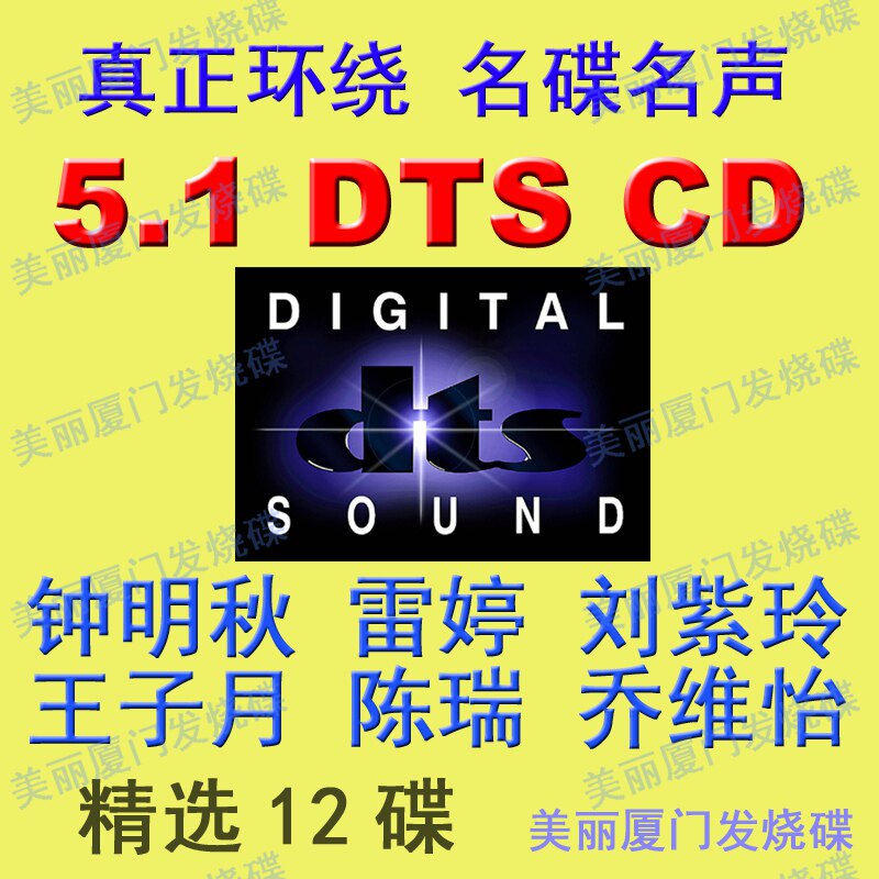 T25 Beautiful Xiamen Fever Disc Car DTS CD 5 1 Vocal Surround Sound No Distortion ES 6 1 Positioning