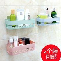 2 toilet wall-mounted bathroom rack suction Wall toilet storage suction cup toilet non-punching rack