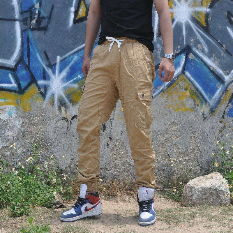 Spring and summer new motorcycle racing casual pants motor bike pants men's drawstring knight riding overalls