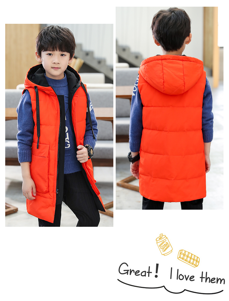 Áo vest bé trai mùa thu đông 2018 phiên bản Hàn Quốc mới của bé trai dày ấm hai mặt mặc vest thời trang mùa đông cho bé mẫu áo len gile trẻ em 