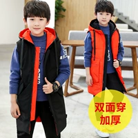 Áo vest bé trai mùa thu đông 2018 phiên bản Hàn Quốc mới của bé trai dày ấm hai mặt mặc vest thời trang mùa đông cho bé váy trẻ em