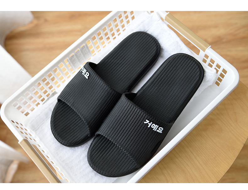 Dép đi trong phòng tắm nữ mùa hè trượt trong nhà nhà dày dưới vòi hoa sen dễ thương couple home ladies sandals nam mùa hè