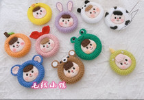 Multi Sister Head Fridge Patch 828 Handmade Diy Crochet Wool Thread Braided Doll Doll Electronic Illustration Unfinished Product