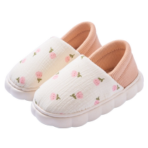 Confinement shoes summer thin breathable bag with soft sole thick sole non-slip 78 months postpartum maternity shoes home spring and autumn