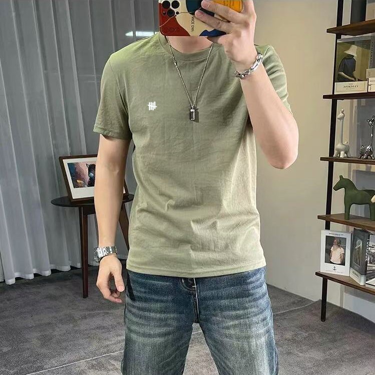 Ice Silk Cotton Linen Short-Sleeved T-Shirt for Men 2026 New Simple Printed Breathable Summer Linen Thin Top Fashion Ice Silk Cotton Linen Short-Sleeved T-Shirt for Men 2026 New Simple Printed Breathable Summer Linen Thin Top Fashion