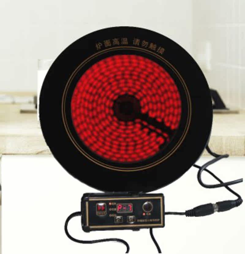 Commercial high-power 3000w hot pot electric ceramic stove 328 round embedded light wave stove hot pot shop special can be customized