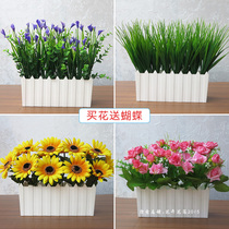 Silk flower plastic dry bouquet fence decoration fake flower simulation floral suit Indoor living room decoration ornaments