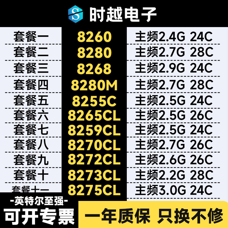 Процессор Intel Xeon 8260 8280 8268 8280M 8255C 8265CL 8259CL ПРОЦЕССОР Xeon Изображение 1