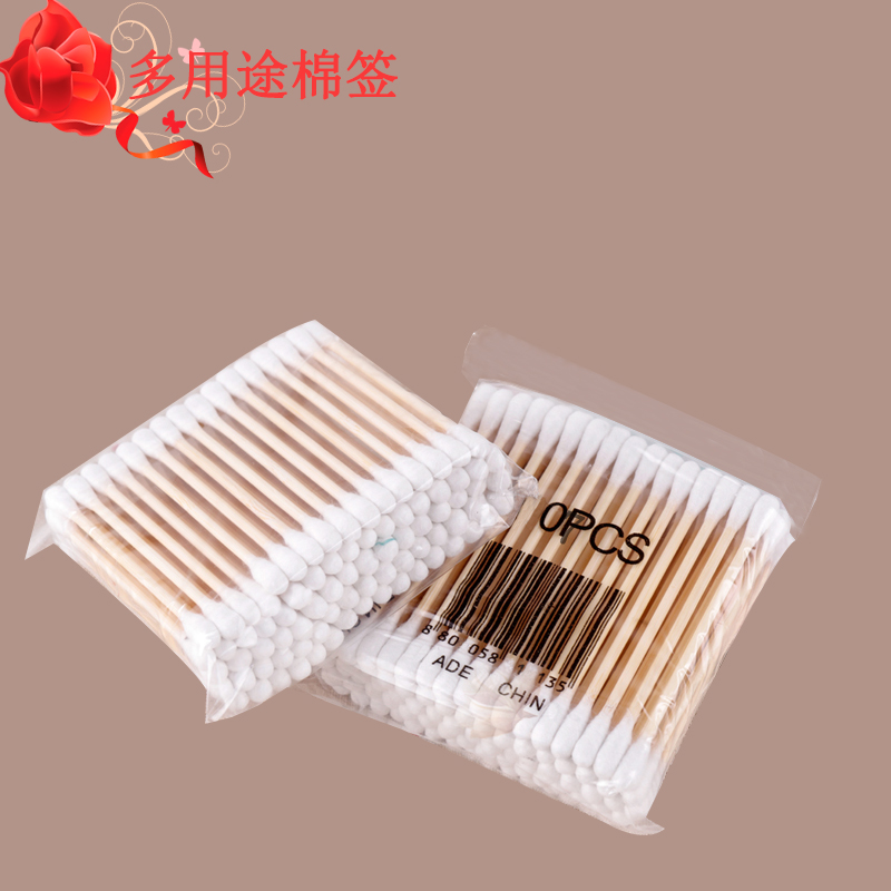 08 dụng cụ xăm ngôn ngữ đẹp cung cấp tăm bông tăm bông tăm hai đầu tăm bông nhỏ vô trùng - Các công cụ làm đẹp khác kích mí keo