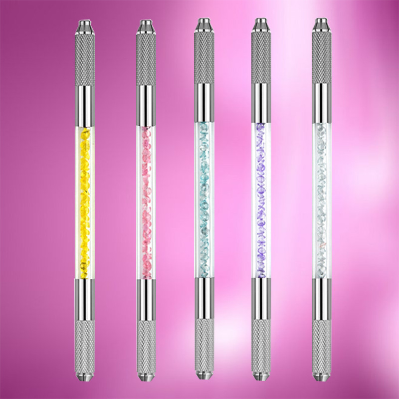 Ngôn ngữ đẹp 8888 hai đầu thủ công bút đa chức năng hai đầu pha lê bút sương mù hình xăm xăm lông mày trôi công cụ - Các công cụ làm đẹp khác miếng kích mí