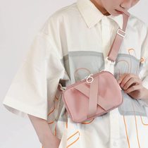 NULL BAG Original Slanted Satchel Walk Phone Bag Mini 2022 New Chest Bag Tide Hanging Bag Pink