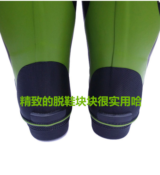 Cao-top mưa khởi động của nam giới thép móng tay mưa khởi động ống cao cộng với cao su sang trọng không trượt giày cá giày cá thời trang giày nước ủng quần lội nước