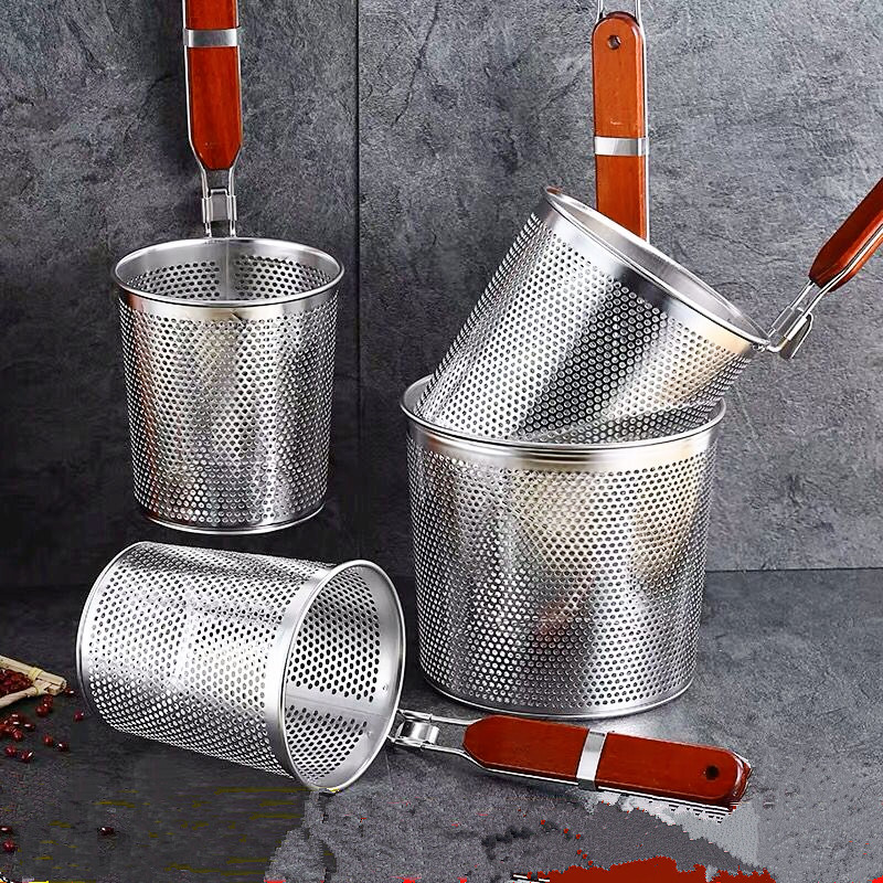 Noodle net colander stainless steel strainer punching powder fence