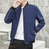 Мужская осенняя куртка, демисезонный утепленный бейсбольный топ, брендовая джинсовая форма, в корейском стиле