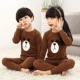 Bộ đồ lót cotton cho bé Bộ quần áo bé trai mùa thu Quần dài cho bé Đồ lót lớn cho bé Đồ lót cotton cho bé ao lot tre em