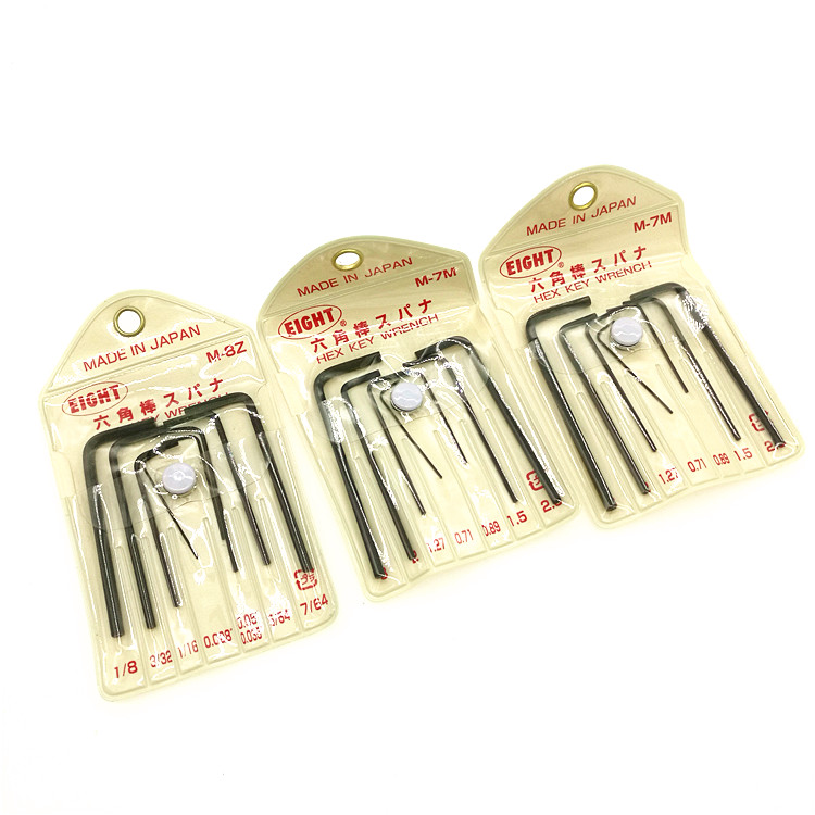 Japan Bailey metric precision mini Allen Wrench Set Super Small Inner Six Square Screwdriver Batch