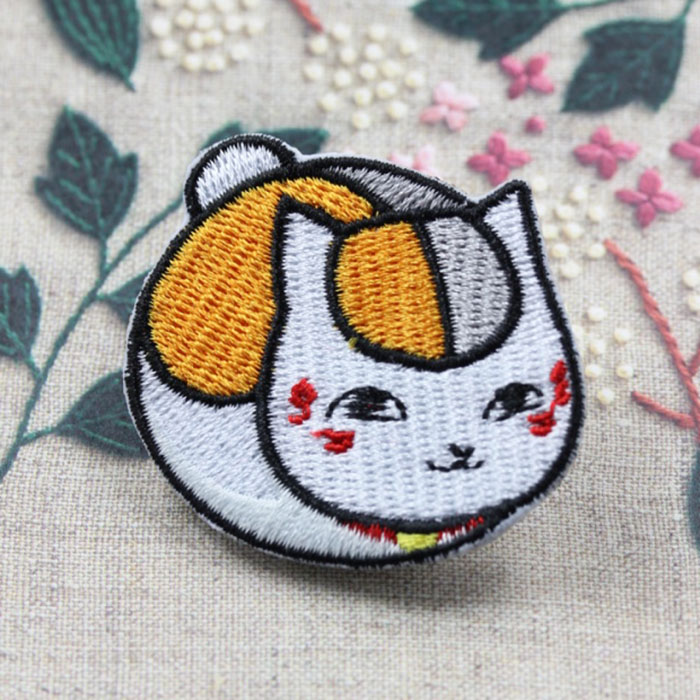Japan import machine fine embroidery cloth stickup personality clothes mending program decoration with summer destination friends account kitty teacher