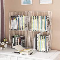 Simple bookshelf desktop desk finishing artifact table storage rack stacked bookcase children picture book