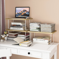 Desktop shelf desk table shelf bookcase bookcase partition baffle learning table book finishing artifact