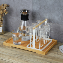 Household creative drain glass Water cup hanger Coffee cup mug sub-rack Storage cup holder Tray shelf