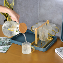 Tea Cup Nordic Style Heat Resistant Glass Teapot Afternoon Tea Set Suit Home Light Lavish Fruit Flower Tea Cup Cold Kettle