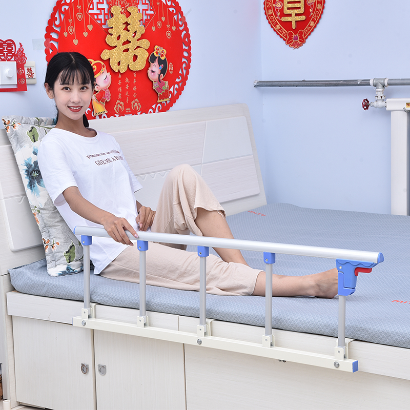 Unilateral old man bedside armrest-lifting aisler bed fence anti-wrestling bed Universal folding bed without punching hole