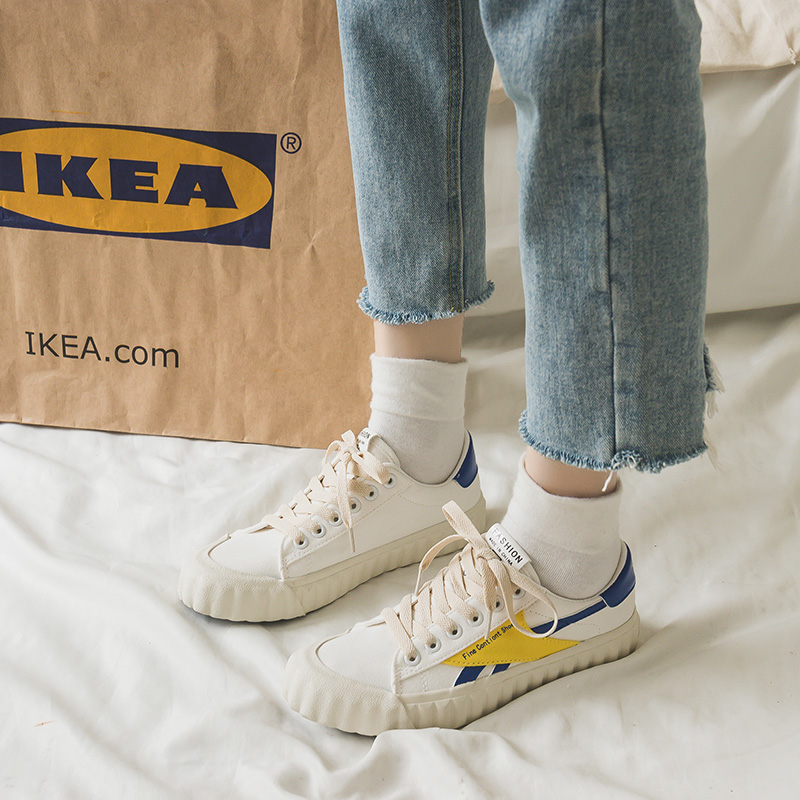 Giày vải xuân hè 2018 nữ phiên bản Hàn Quốc của sinh viên Harajuku ulzzang hoang dã retro cổng gió đường phố giày thể thao nữ đẹp