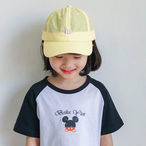 Korean version of childrens thin duck tongue hat boys and girls Quick Dry Sunscreen baseball cap baby sun hat tide spring and summer