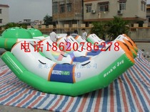 Inflatable water seesaw single row double row seesaw water park auxiliary props banana seesaw