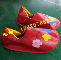 Fun sports meeting equipment props down-to-earth fun happy big feet portable giant shoes happy big feet