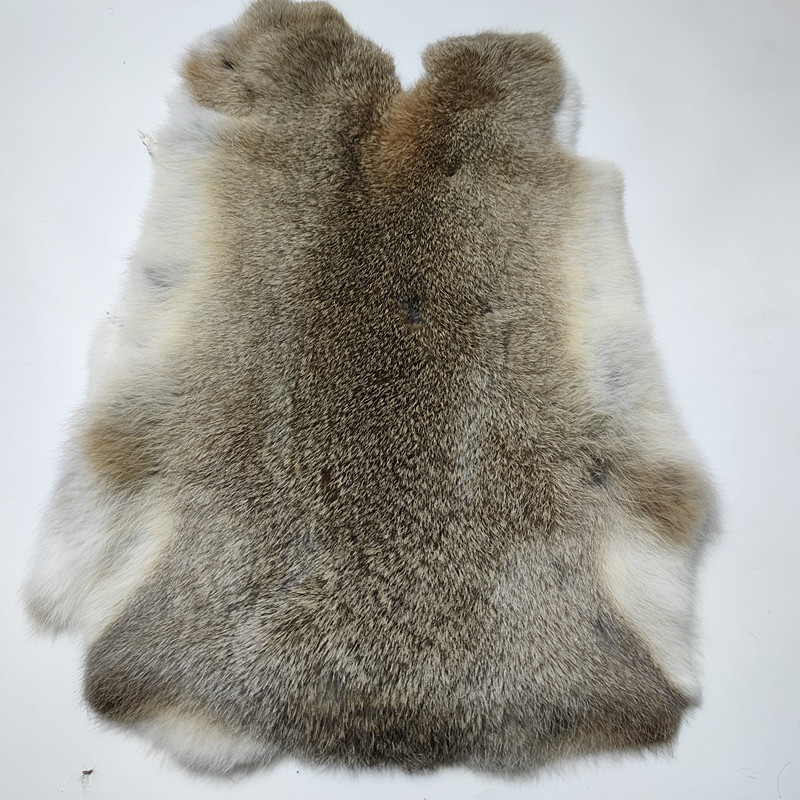 Old Rabbit Skin Whole Piece Large Size Real Rabbit Fur Integrated Knee Pads DIY Accessories Seat Cushion Inner Lining Fur Fabric