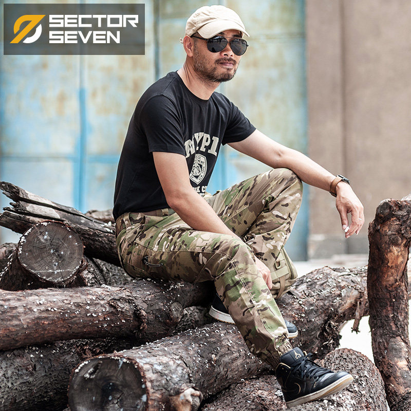 Zone 7 IX12 Cyclone Tactical Casual Long Pants of the Nation Trend Lines camouflated Harlan street bungling pants